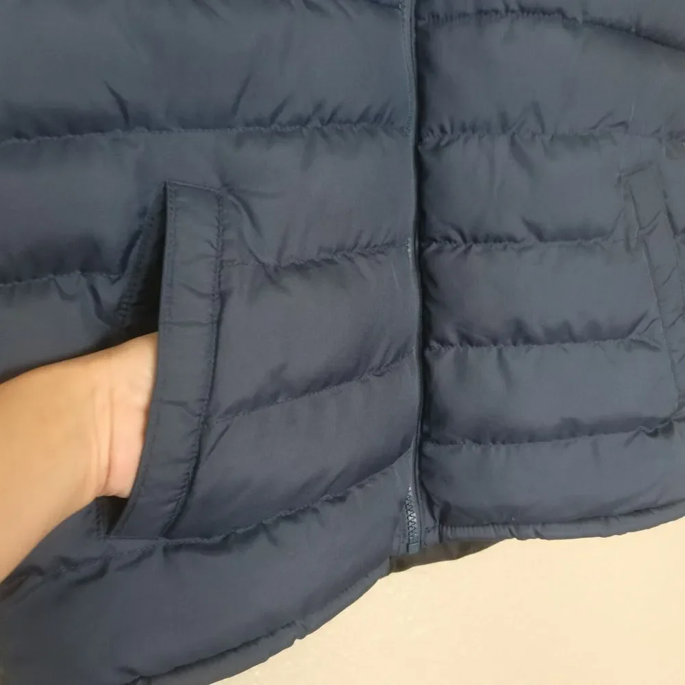 OLD‎ NAVY San Francisco California Men's Blue Full Zip Quilted Vest Size M Tall